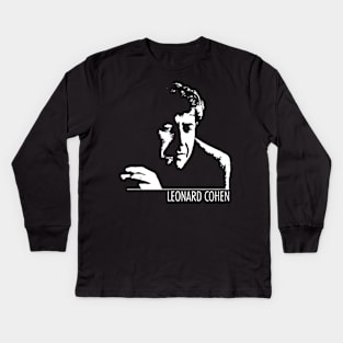 Leonard Cohen Kids Long Sleeve T-Shirt